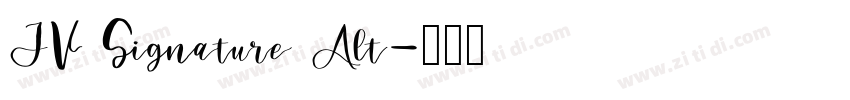 JV Signature Alt字体转换
